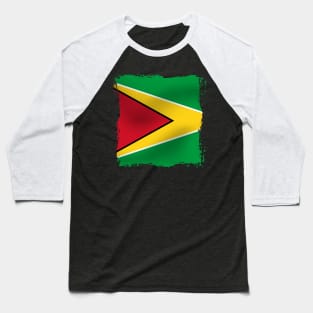 Guyana National flag Baseball T-Shirt
